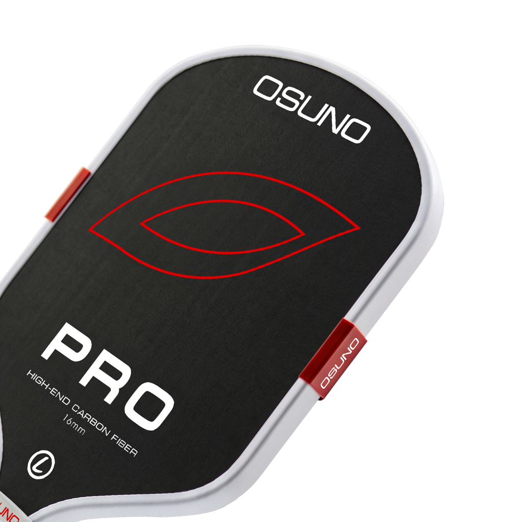 Vợt Pickleball OSUNO PRO 16mm Đỏ – Carbon T700, TRUFOAM EPP & MOI Tuning System - Ảnh 3